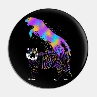 Tiger ink rainbow Pin