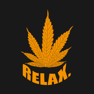 orange cannabis T-Shirt
