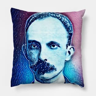 José Martí Snowy Portrait | Jose Marti Artwork 12 Pillow