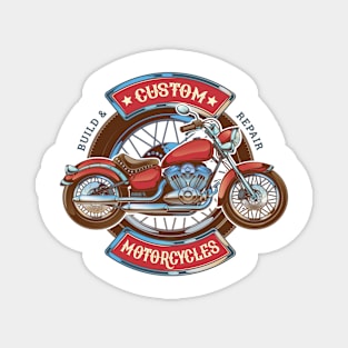 custom motorcycles Magnet