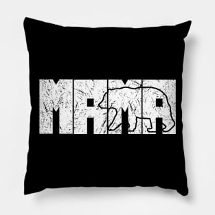 Mama Bear Graphic T-shirt Pillow