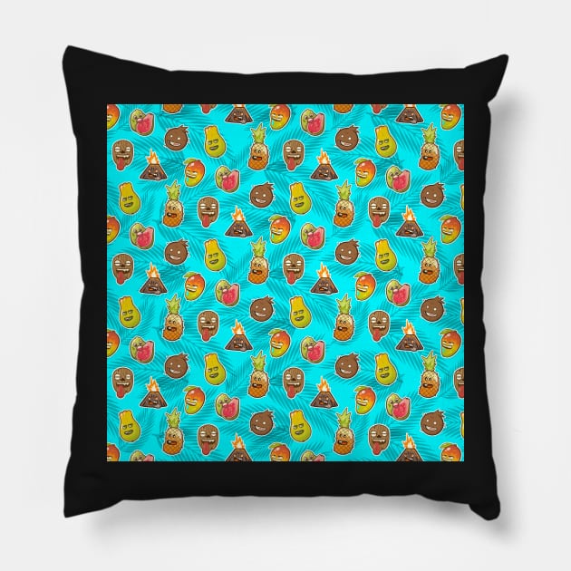 Tropical Friends Pattern Pillow by msharris22