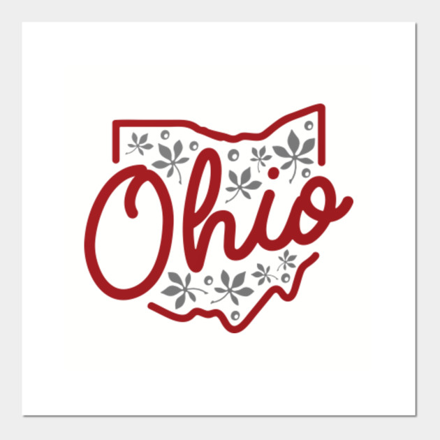 Cute Ohio State Buckeye Design Ohio Posters And Art Prints Teepublic Uk