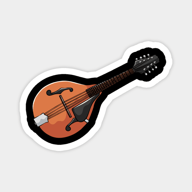 Mandolin Musical Instrument Magnet by fromherotozero