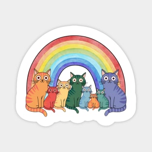 Rainbow Cats Magnet