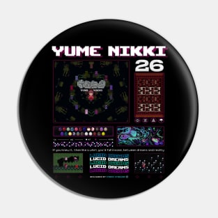 Yume Nikki Streetwear Aesthetic Pixel Design Pin