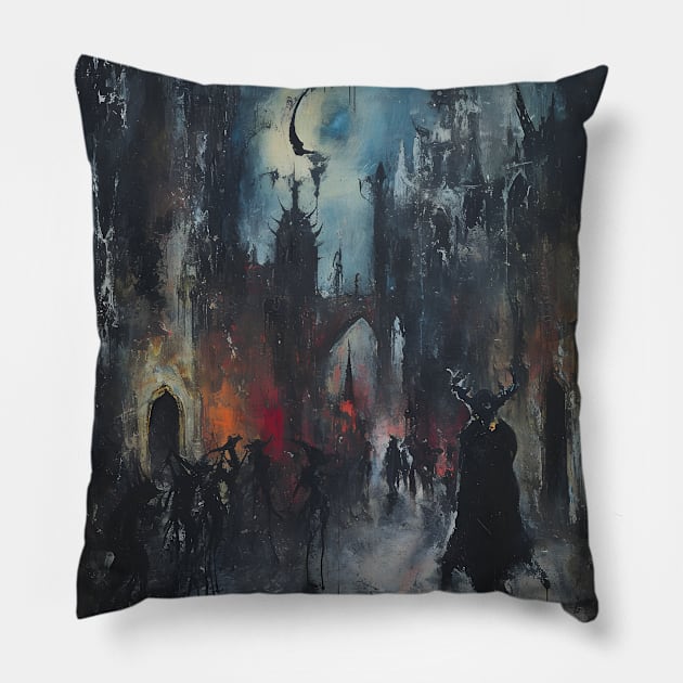 Soul-Shaking Despair: Unleashing Devilman CryBaby's Dark Fantasy Pillow by insaneLEDP