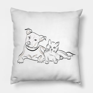 Dogs and cats Pillow