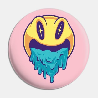 Vomiting Emoticons Smile Mode Pin