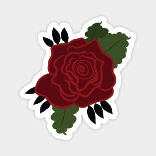 Single Thorny Rose Magnet