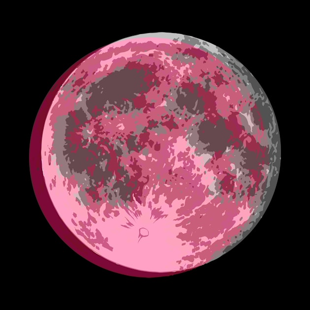 Whole Pink Moon by Macroart