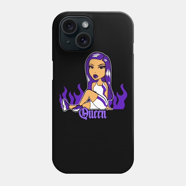 Queen Doll girl Purple-Out v1 Phone Case by Just In Tee Shirts