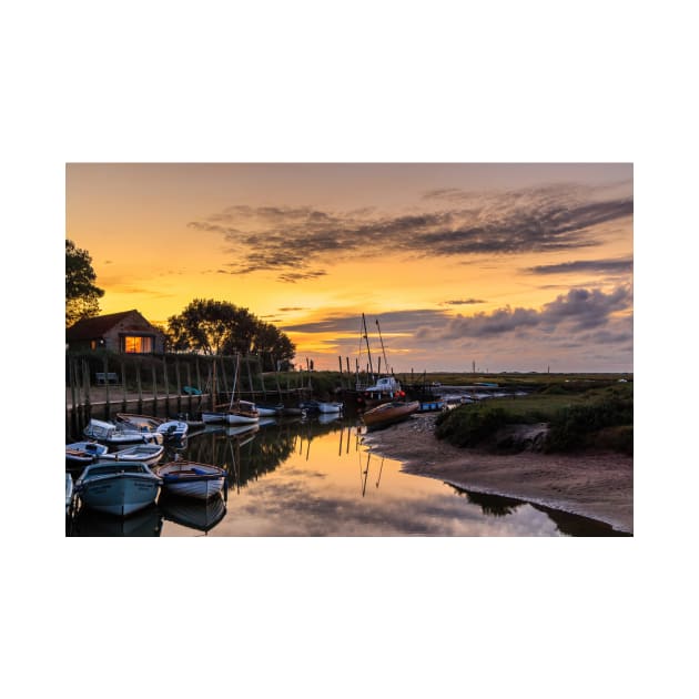 River Glaven at Blakeney Quay at Sunset by GrahamPrentice