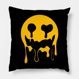 melting smile face graphic sublimation Pillow