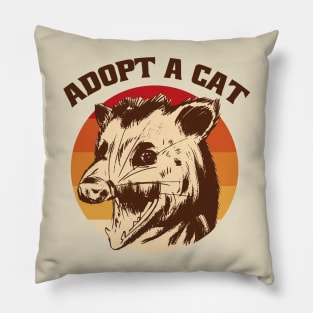 Adopt A Cat Pillow