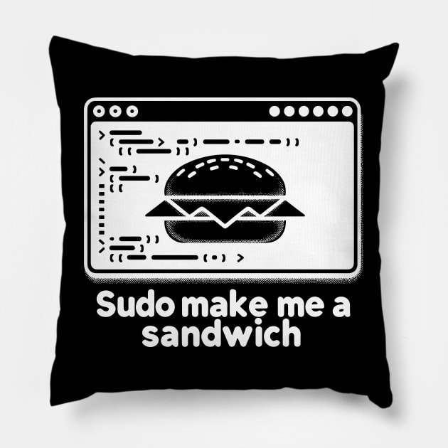 Sudo Make Me a Sandwich Pillow by Francois Ringuette