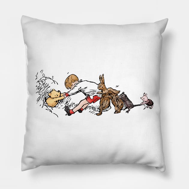 Classic Stuck Winnie the Pooh Pillow by Boyanton Designs