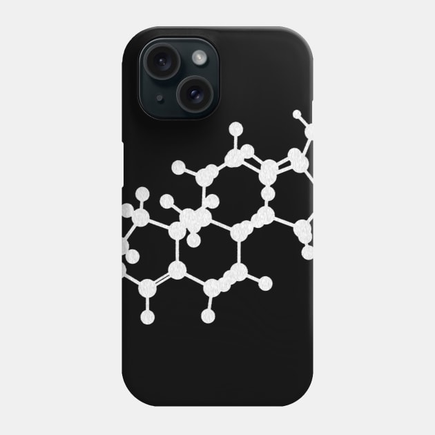 Testosterone Molecule Phone Case by ChemECool