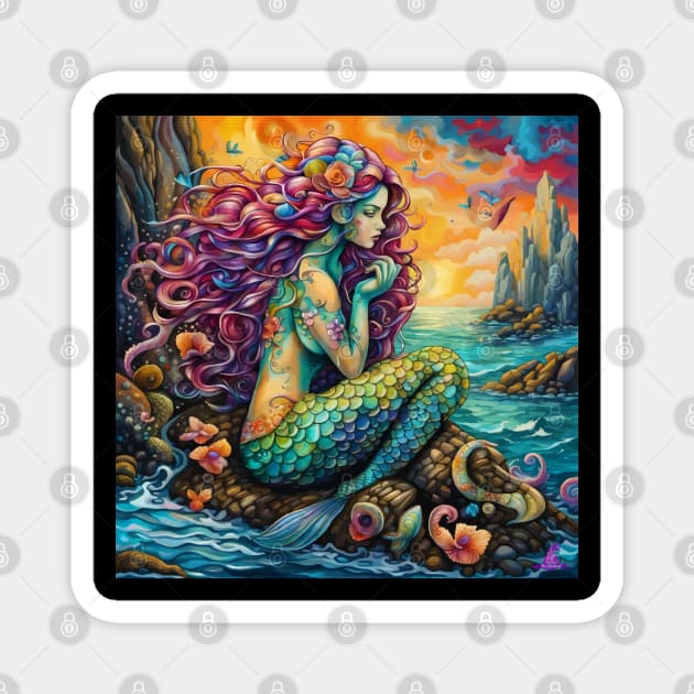 VV (MERMAID) Magnet by Morrigan Austin