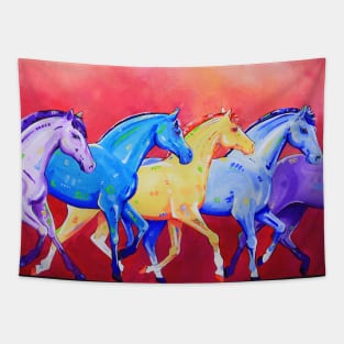 Parade Horses Tapestry