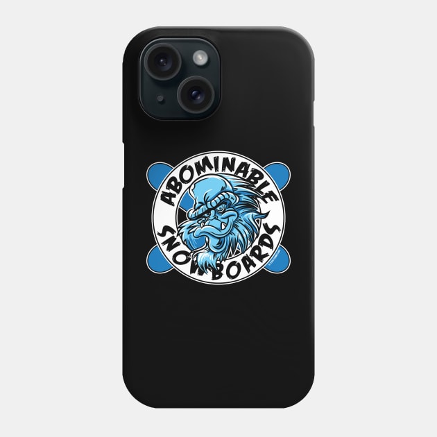 Abominable Snowboards Snowman Yeti Phone Case by eShirtLabs