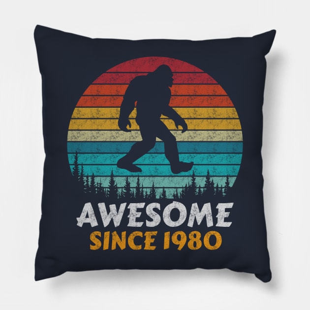 Awesome Since 1980 Pillow by AdultSh*t