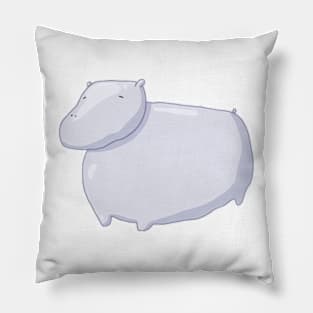 green hippo Pillow