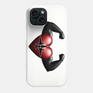 U2 spy plane flexing heart Phone Case