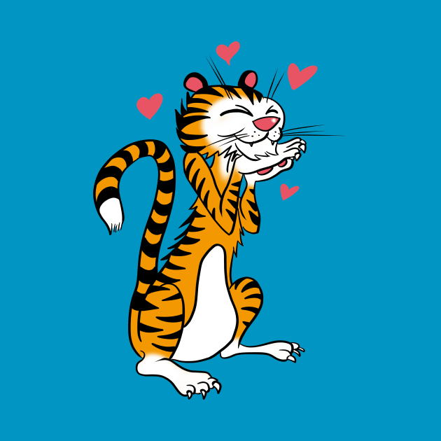 Tiger in Love by brightredrocket
