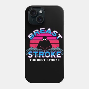 Retro Breaststroke Swim Fan 2 Retro Swim Team Phone Case