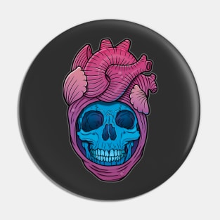 SkullHeart Pin