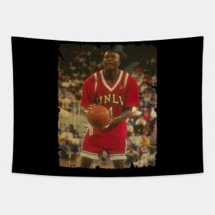 Larry Johnson - Vintage Design Of Basketball Tapestry