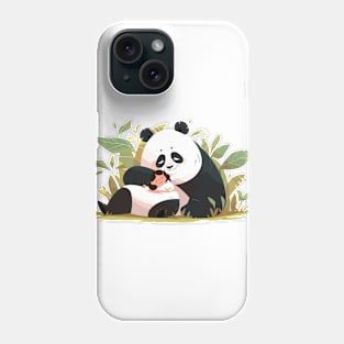 Cute Giant Panda Animal Loving Cuddle Embrace Children Kid Tenderness Phone Case