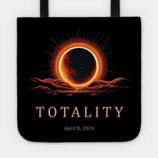 TOTALITY 2024 Total Solar Eclipse Watching Space Fan Tote