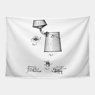 Milk Pall Vintage Patent Hand Drawing Tapestry