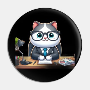 The Cute Cat Boss Compendium: A Treasury of Feline Funnies Pin