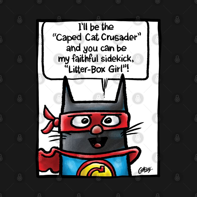 The Caped Cat Crusader by Grasdal