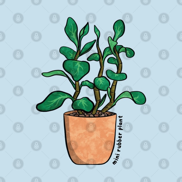 Mini Rubber Plant by Sepheria