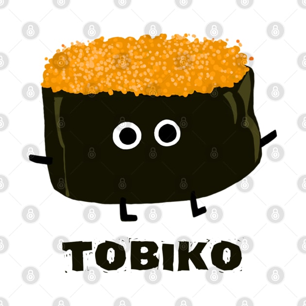 Tobiko - Flying Fish Roe Sushi by Coffee Squirrel