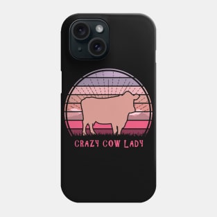 Crazy Cow Lady Phone Case