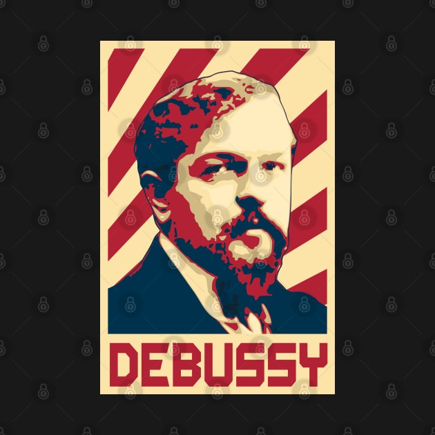 Claude Debussy Retro Propaganda by Nerd_art