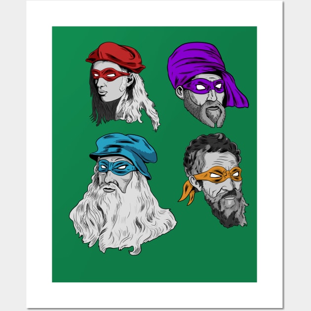 Teenage Mutant Ninja Turtles And Renaissance Italian Artists T