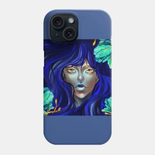 Blue hair Phone Case