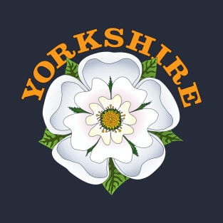 Yorkshire with white rose T-Shirt