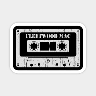 Fleetwood Mac - Vintage Cassette White Magnet