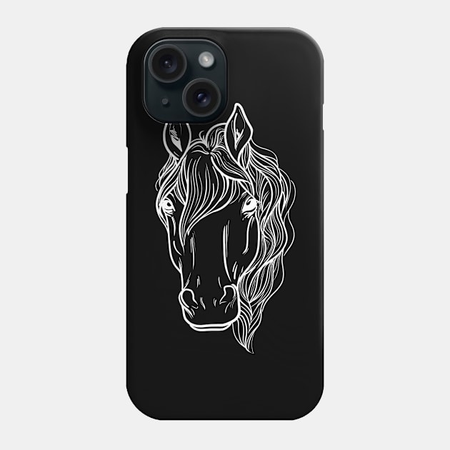 Horse Design Phone Case by LetsBeginDesigns