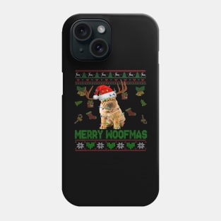 Merry Woofmas Christmas Santa Reindeer Shar Pei Phone Case