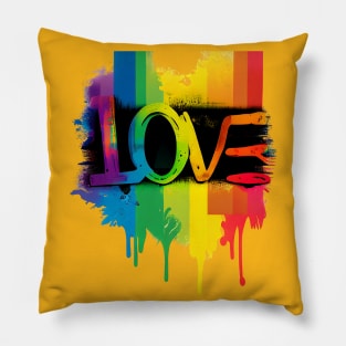 Rainbow love Pillow