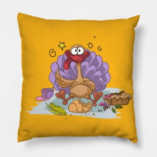 Happy Thanksgiving Feast Pillow