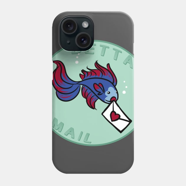 Betta Mail Kawaii Geek Nerd Humor Phone Case by rookeryking